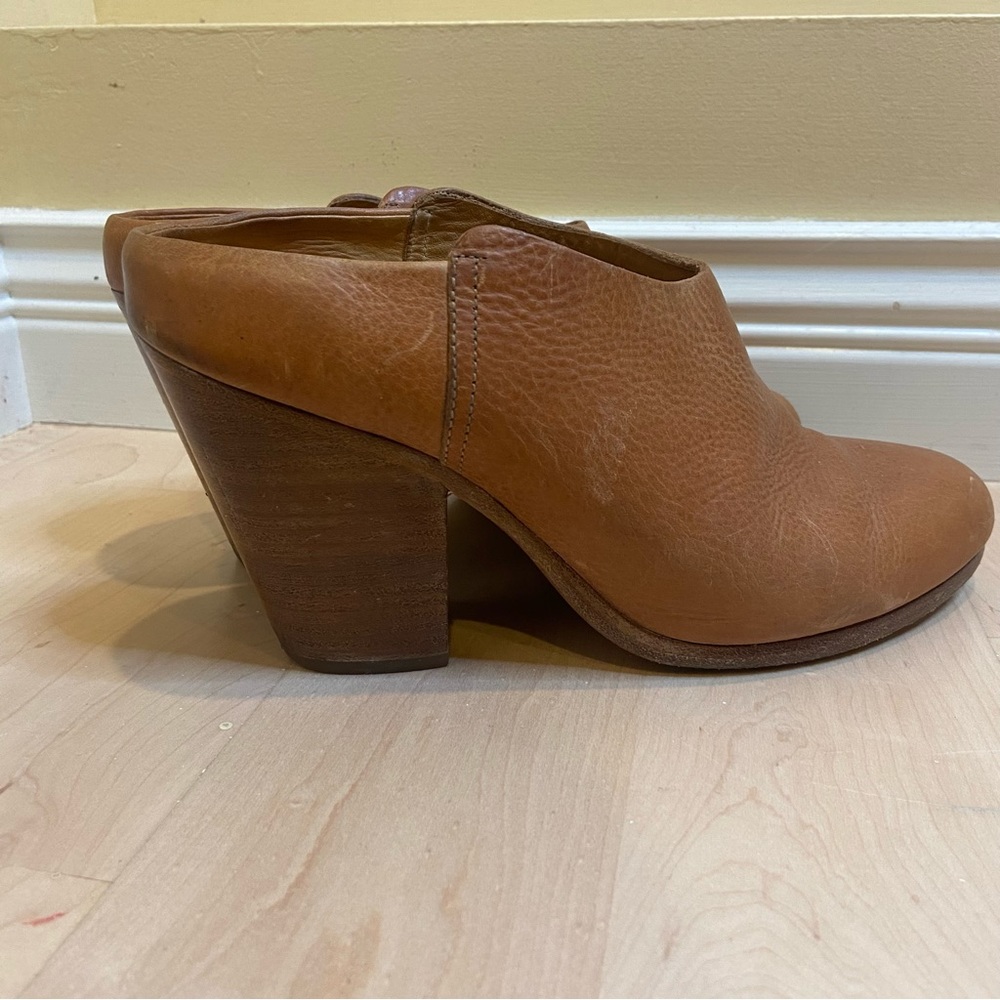 Rag & Bone heeled camel mules 7/38
